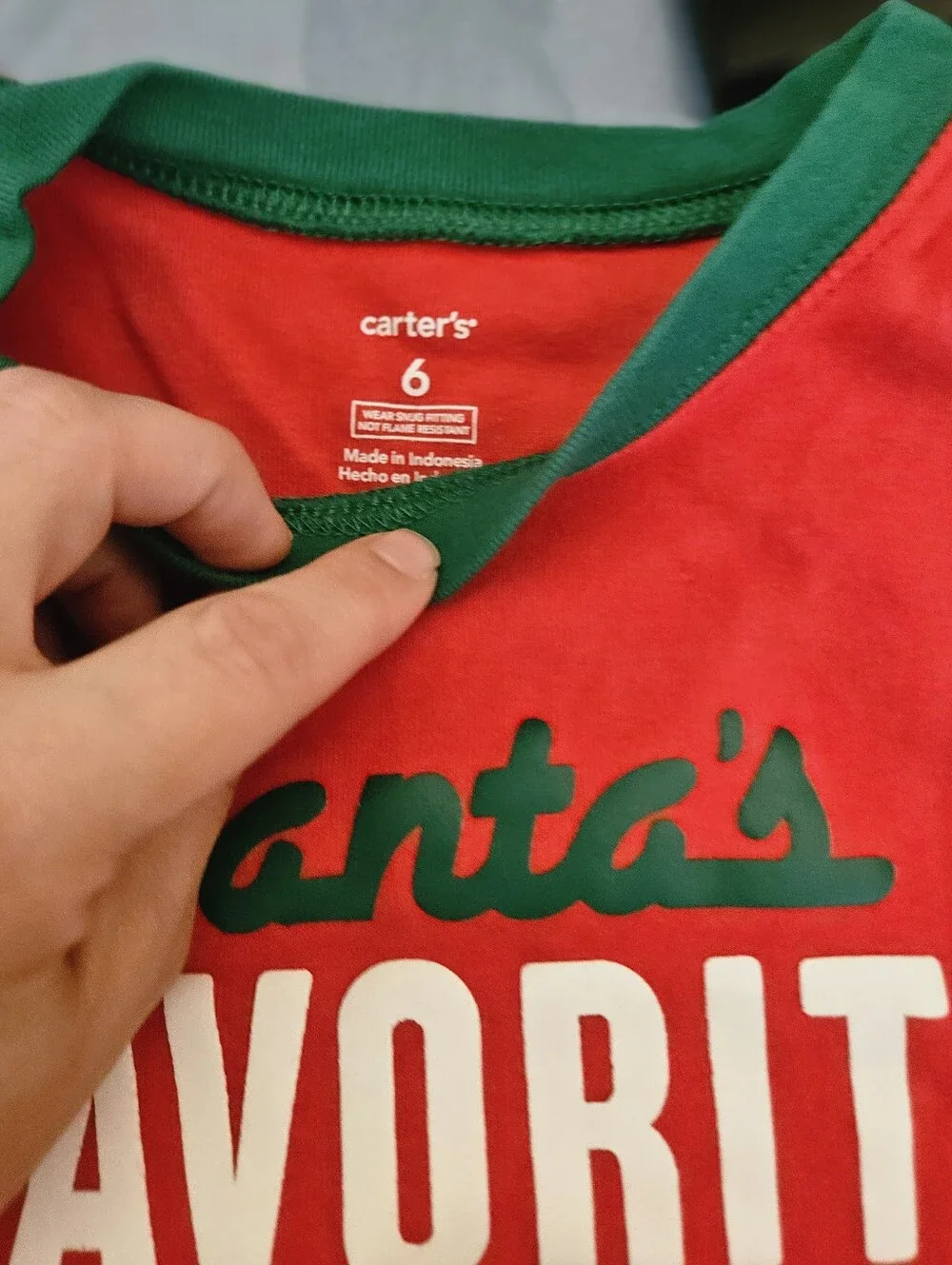 Carters Christmas Pajamas Set Size 6